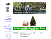 Tablet Screenshot of aldersbrookriding.co.uk